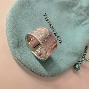 Tiffany and CO notes collection ring.